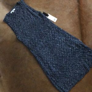 BB Dakota Blue Sweater Dress with Cutout NWT